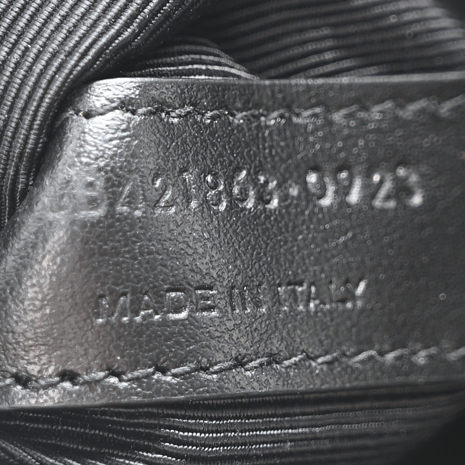 Saint Laurent Calfskin Crocodile Embossed Baby Sac De Jour Black 7 of 10