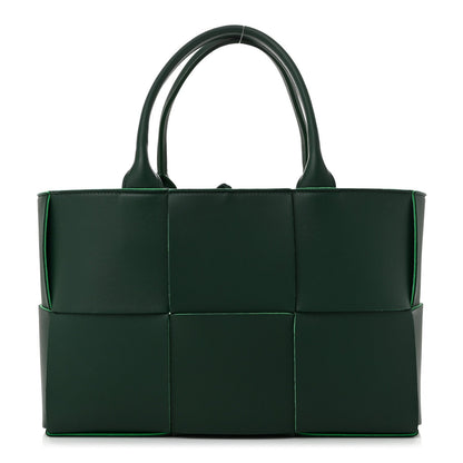 Bottega Veneta Calfskin Maxi Intrecciato Small Arco Tote Raintree 1 of 10