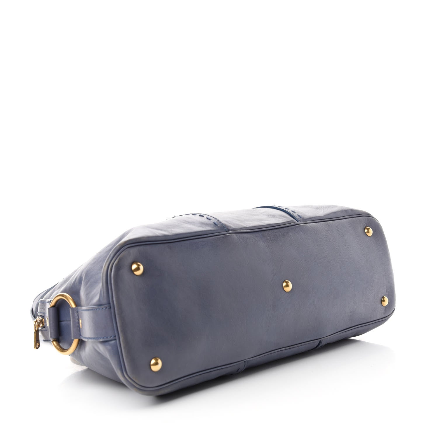 Saint Laurent Calfskin Large Muse Blue 4 of 10