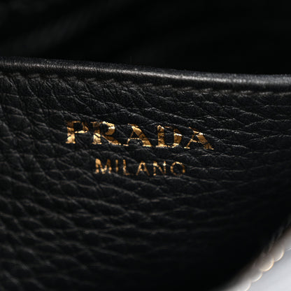 Prada Vitello Daino Crossbody Bag Black 6 of 13
