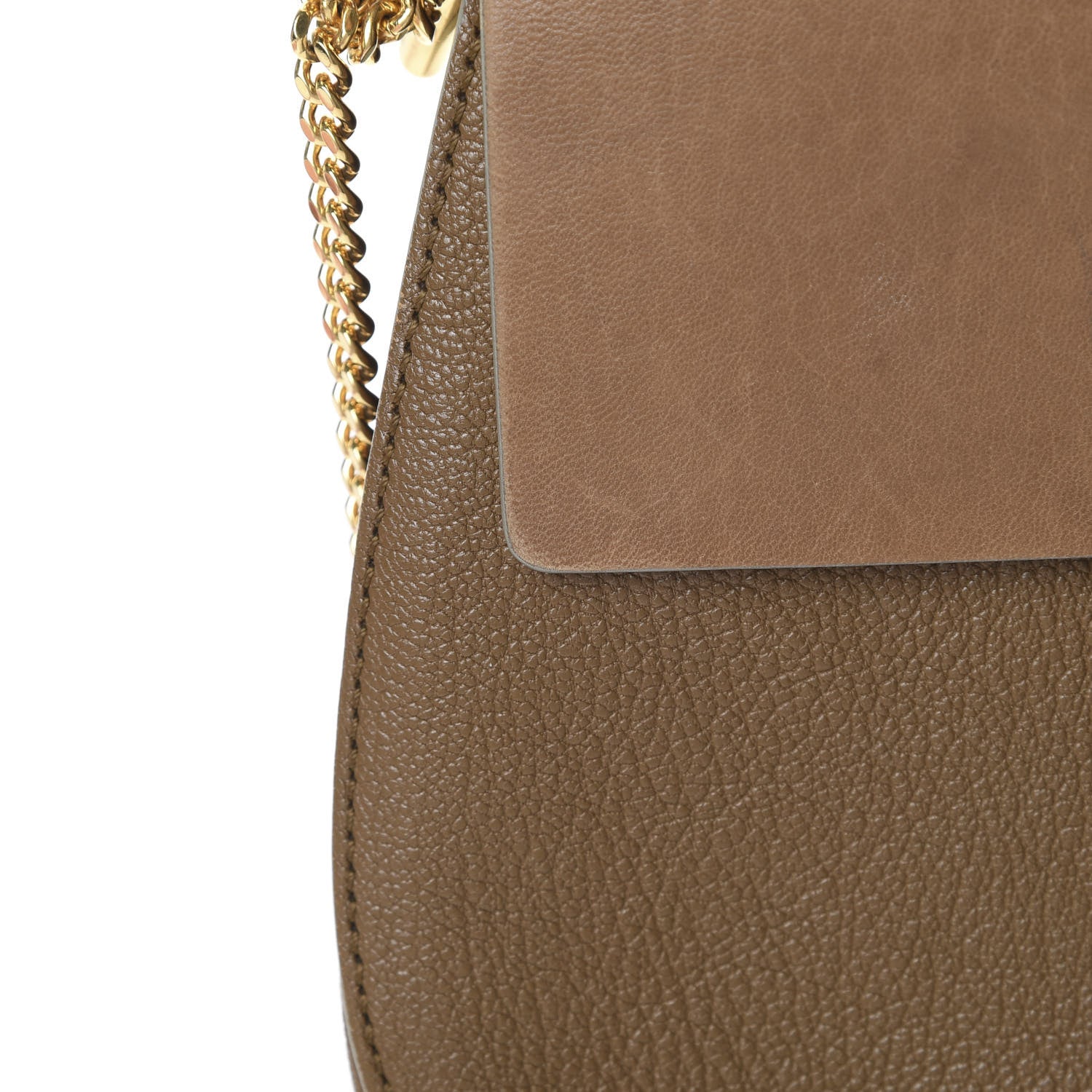 Chloe Grained Lambskin Drew Shoulder Bag Woody Khaki 15 of 16