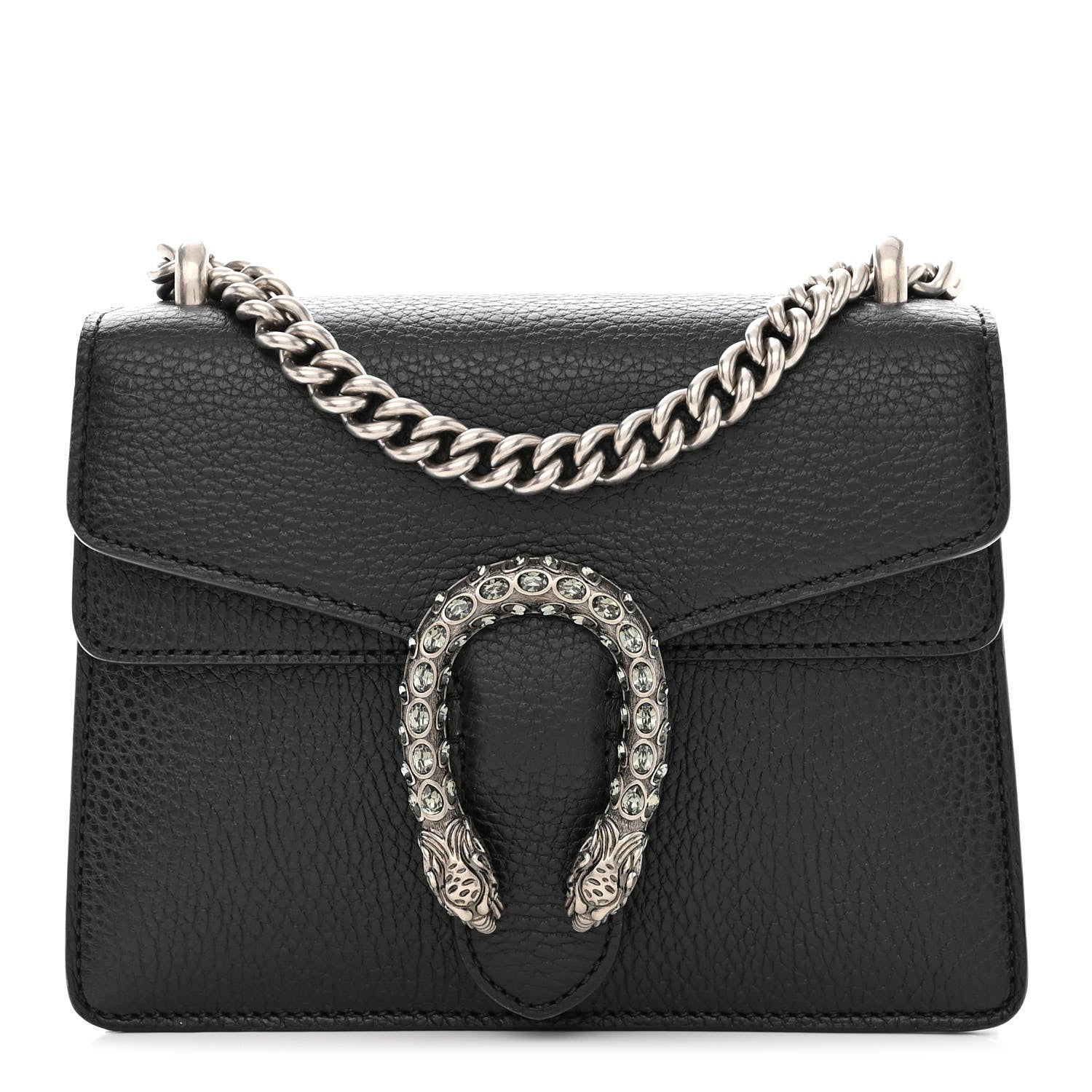 Gucci Calfskin Mini Dionysus Shoulder Bag Black 1 of 11
