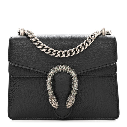 Gucci Calfskin Mini Dionysus Shoulder Bag Black 1 of 11