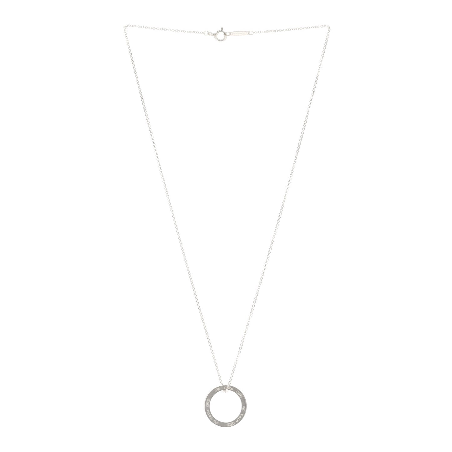 Sterling Silver 1837 Circle Pendant Necklace