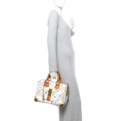 Louis Vuitton Monogram Multicolor Speedy 30 White 2 of 11