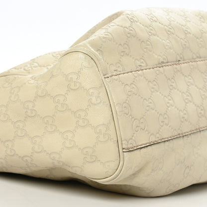 Gucci Guccissima Medium Sukey Tote Mystic White 8 of 10