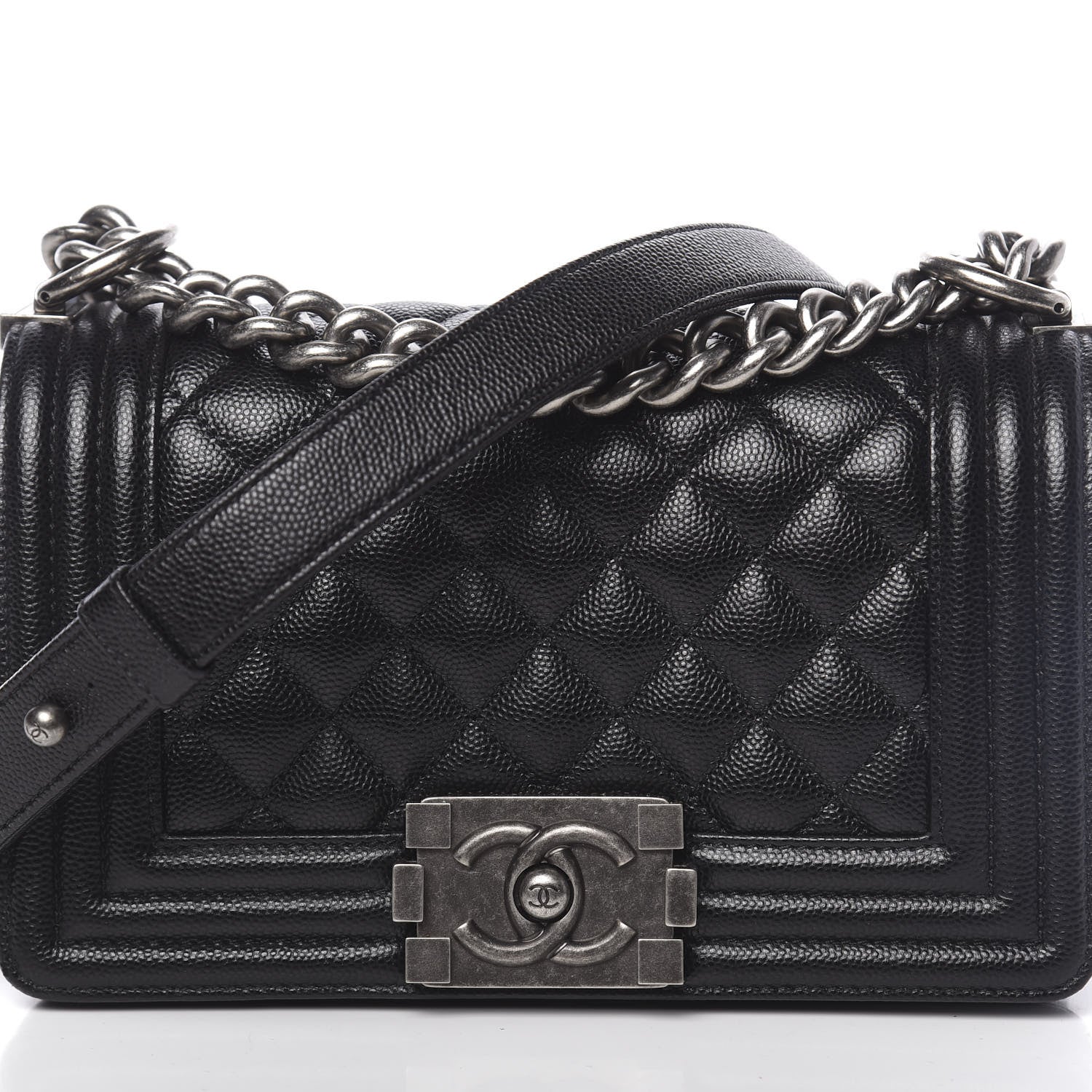 Chanel Caviar Quilted Small Boy Flap Black 8 of 11