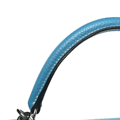 Hermes Togo Kelly Retourne 32 Blue Jean 10 of 12