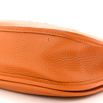 Hermes Taurillon Clemence Evelyne II PM Orange 10 of 11