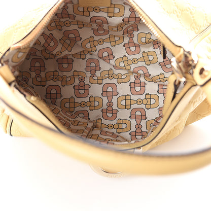 Gucci Guccissima Small D Gold Ring Shoulder Bag Yellow 4 of 8