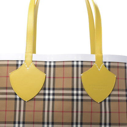 Burberry Vintage Check Large The Giant Reversible Tote Yellow 10 of 15