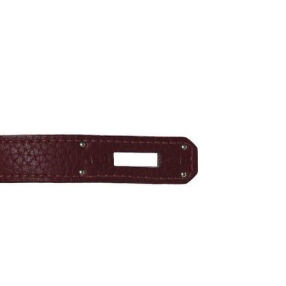 Hermes Taurillon Clemence Bi-Color Jypsiere 28 Rouge H Rouge Casaque 9 of 10