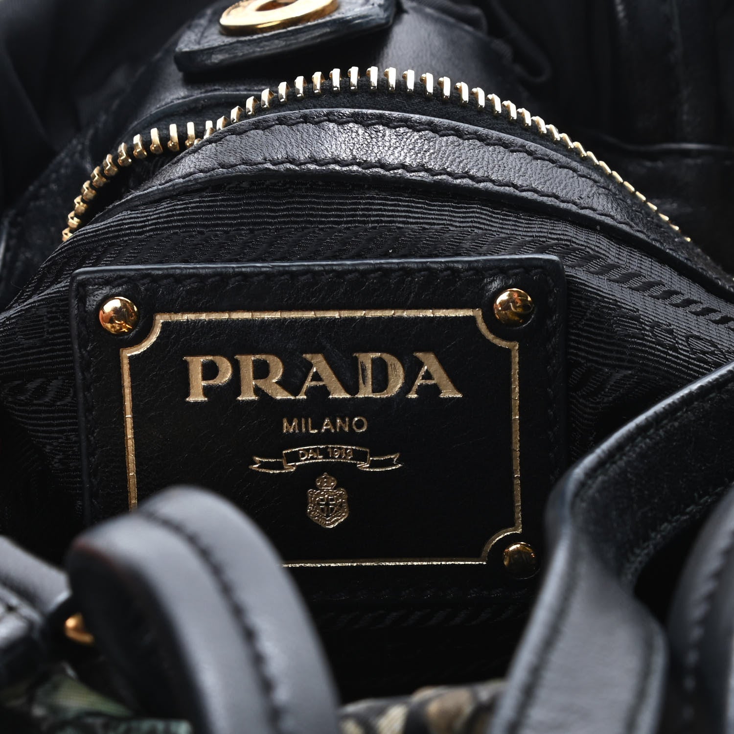 Prada Nylon Python Print Large Bow Bag Verde 6 of 12