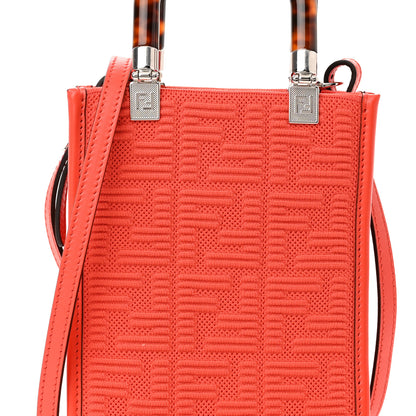 Fendi Technical Fabric Vitello Ceylon Plexiglass FF Mini Fendi Sunshine Shopper Tote Tulipano 8 of 10