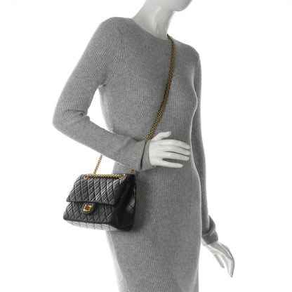 Chanel Aged Calfskin Quilted 2.55 Reissue 225 Flap Black 2 of 7