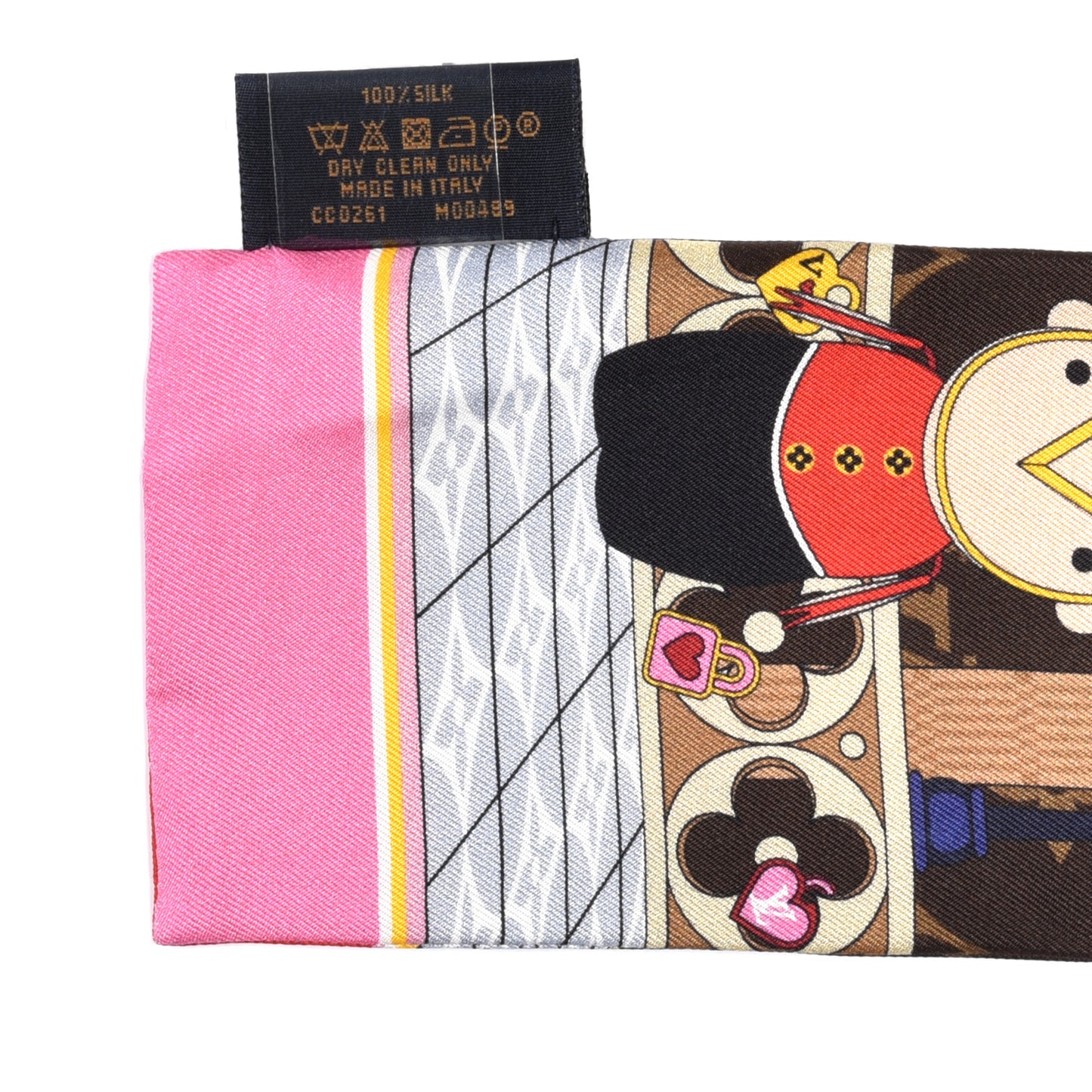 Silk Monogram 2021 London Christmas Animation Bandeau Marron