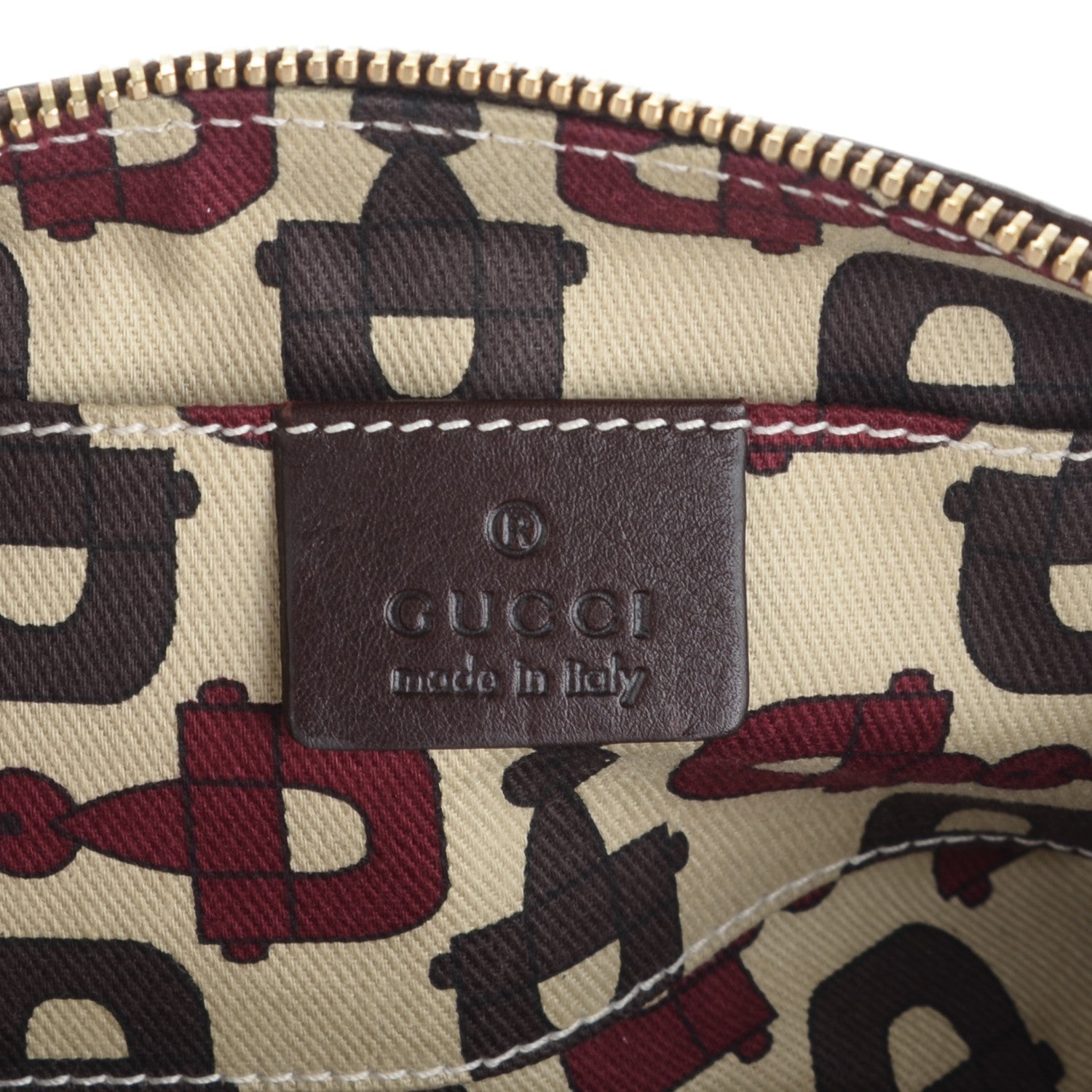 Gucci Guccissima Princy Wristlet Dark Brown 6 of 7