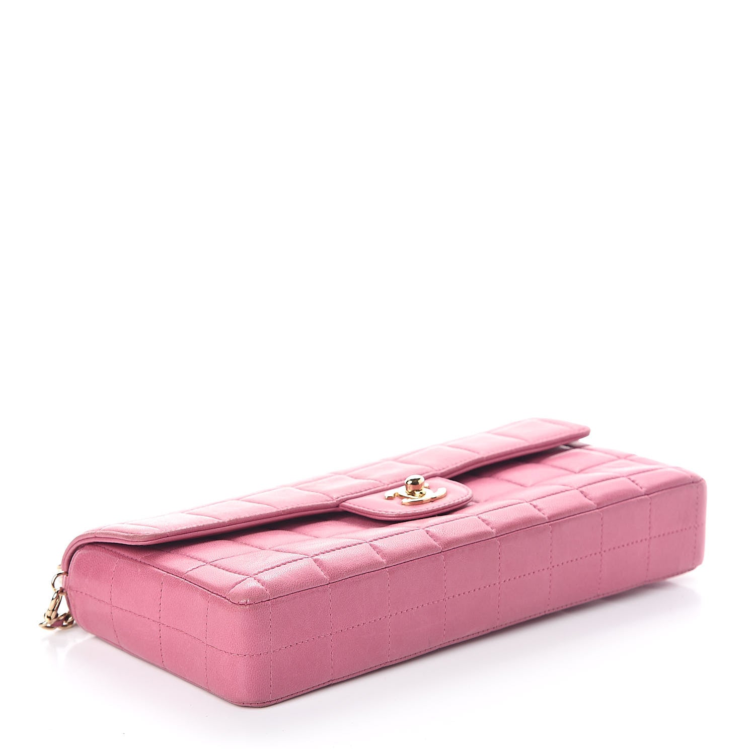Chanel Lambskin East West Chocolate Bar Flap Pink 4 of 9
