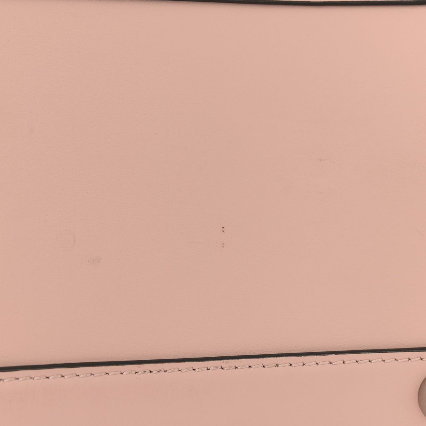Calfskin Perforated Medium Banner Tote Pale Fawn Pink