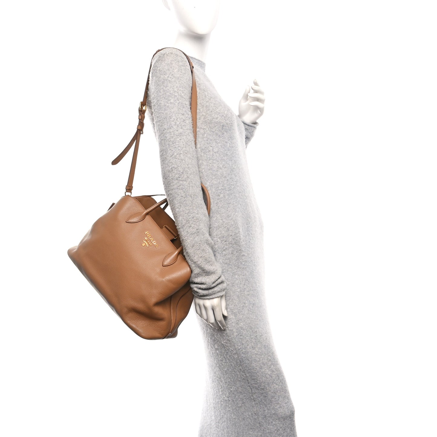 Vitello Daino Tote Caramel