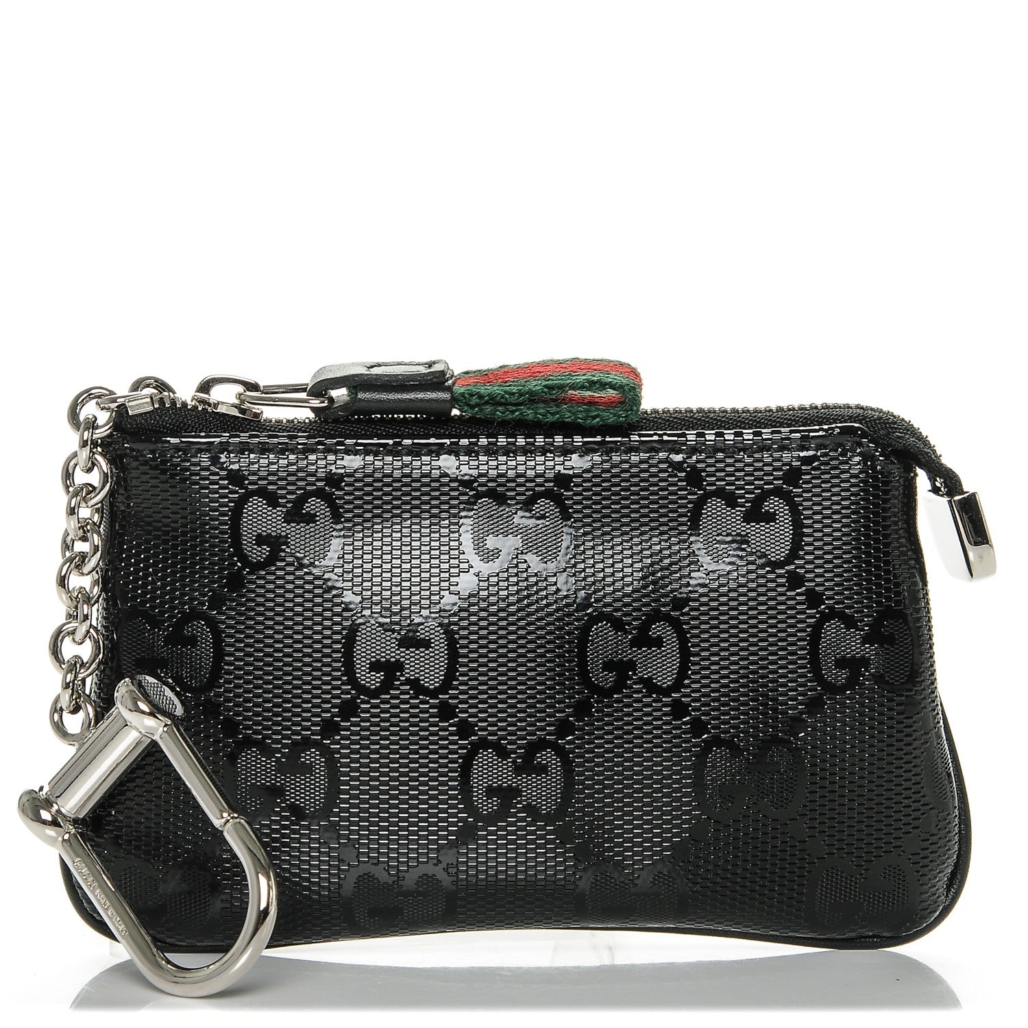 Gucci Imprime Monogram Key Case Black 1 of 6