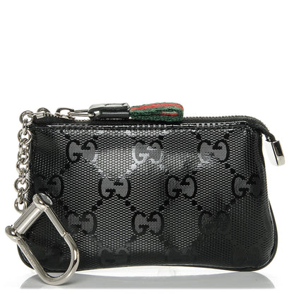 Gucci Imprime Monogram Key Case Black 1 of 6