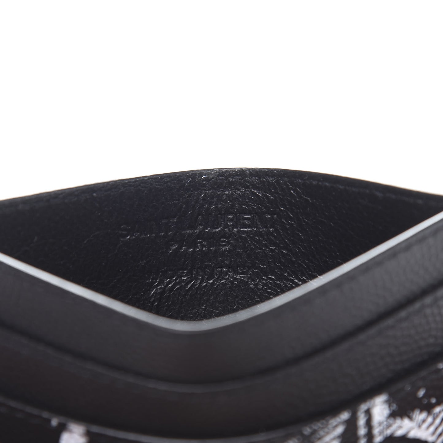 Grain De Poudre Palm Tree Card Case Black White