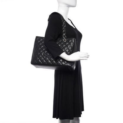Chanel Caviar Quilted Grand Shopping Tote GST Black 2 of 10