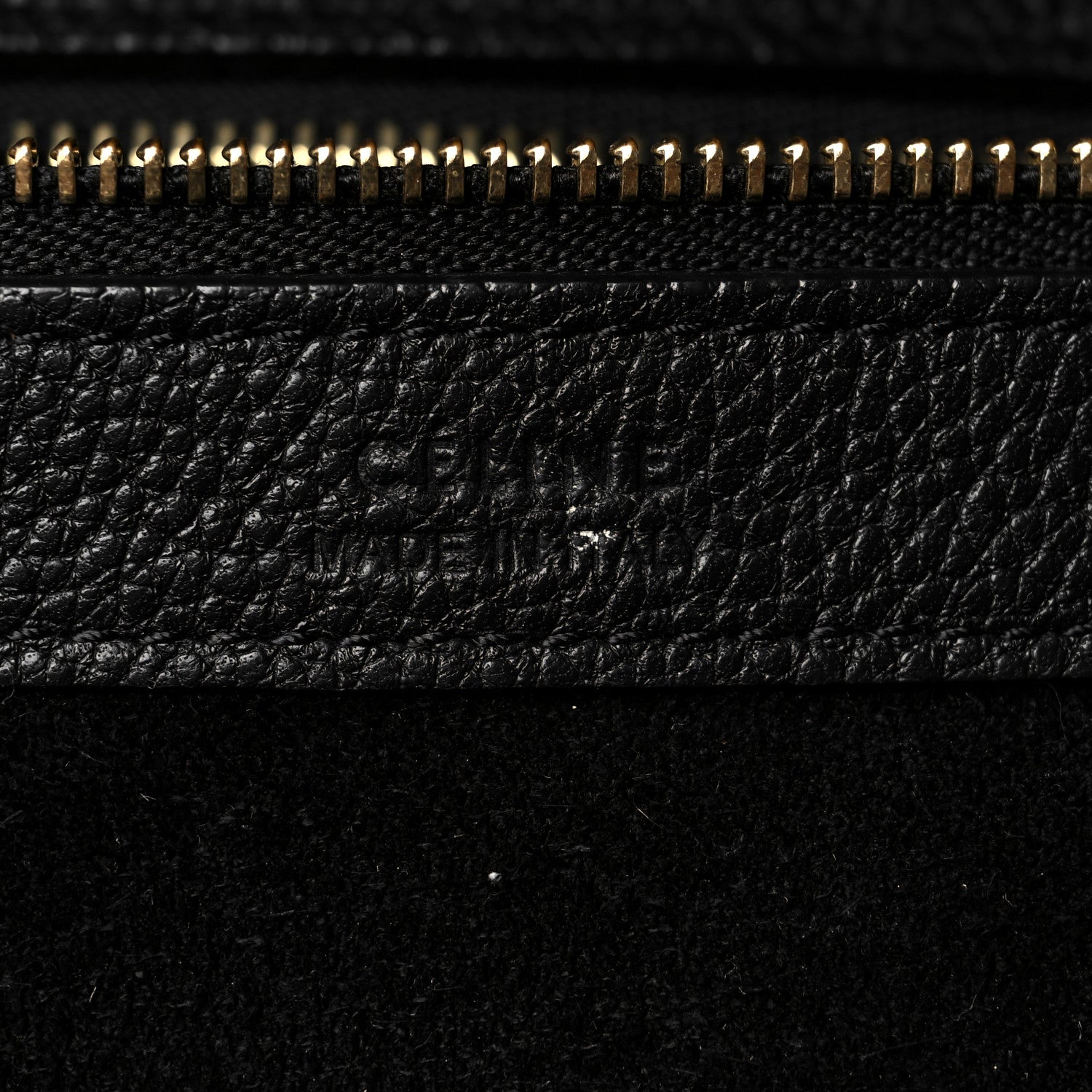 Celine Soft Grained Calfskin Small Belt Cabas Phantom Black 6 of 10