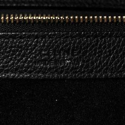 Celine Soft Grained Calfskin Small Belt Cabas Phantom Black 6 of 10