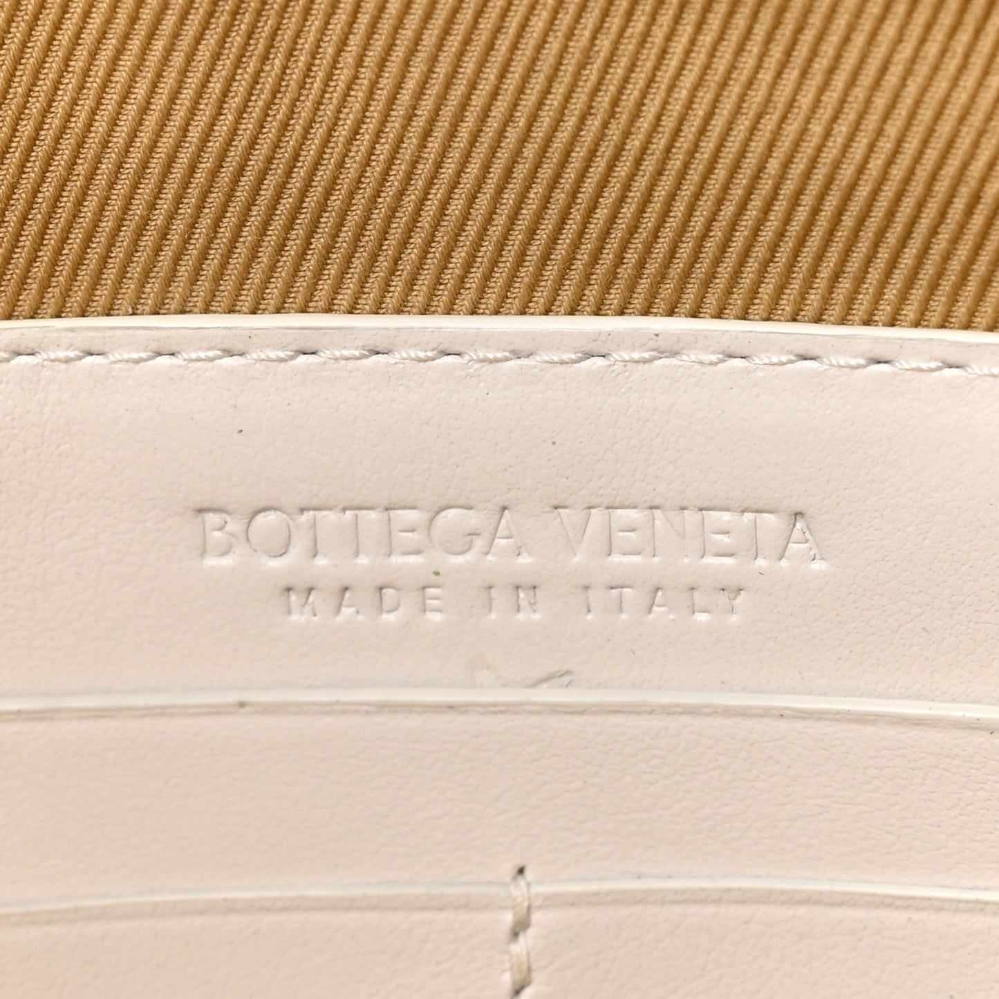 Nappa Intrecciato Medium Zip Pouch White