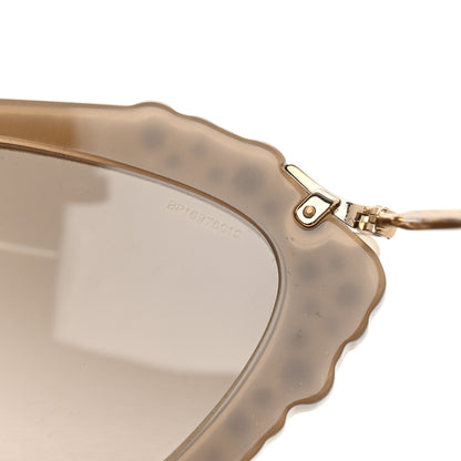 Miu Miu Metal Crystal Cat Eye Sunglasses SMU04Q Gold 7 of 9