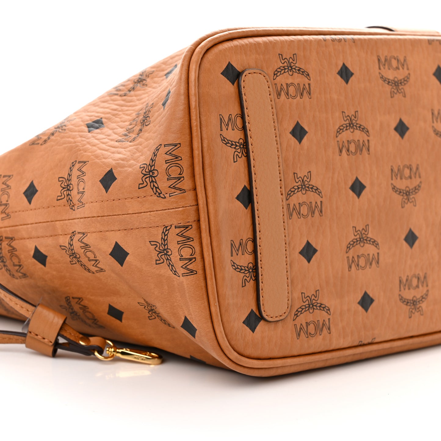 Visetos Medium Liz Reversible Shopper Tote Cognac