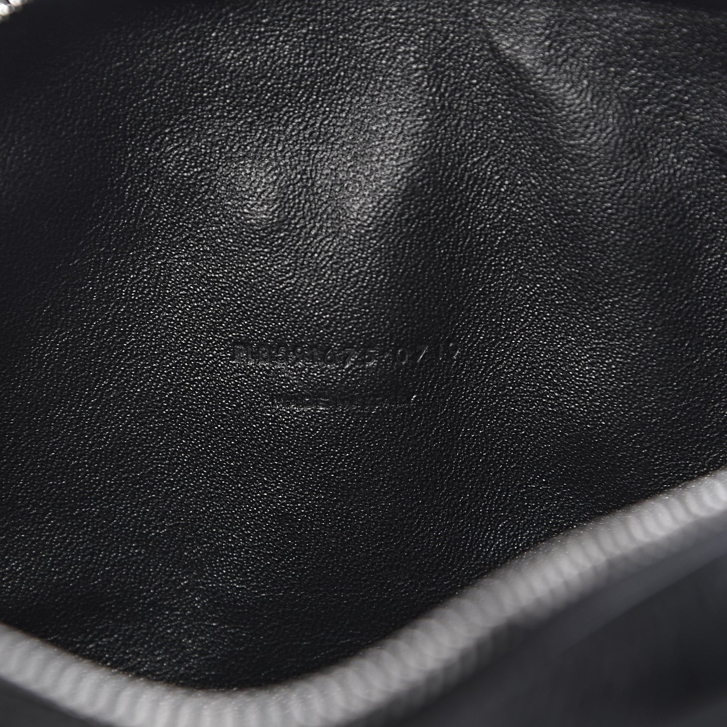 Calfskin Crocodile Embossed Mini Lou Camera Bag Black