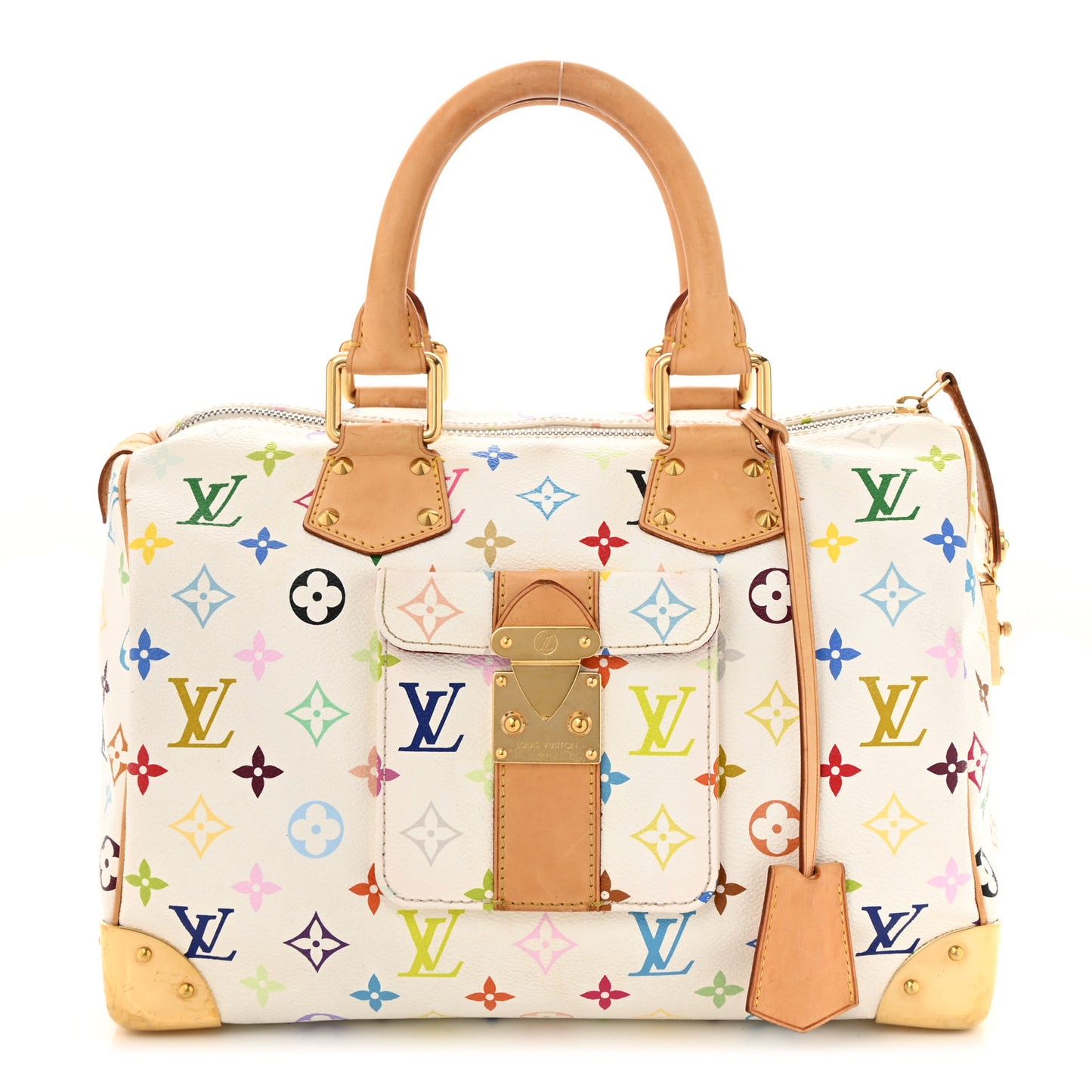 Monogram Multicolor Speedy 30 White