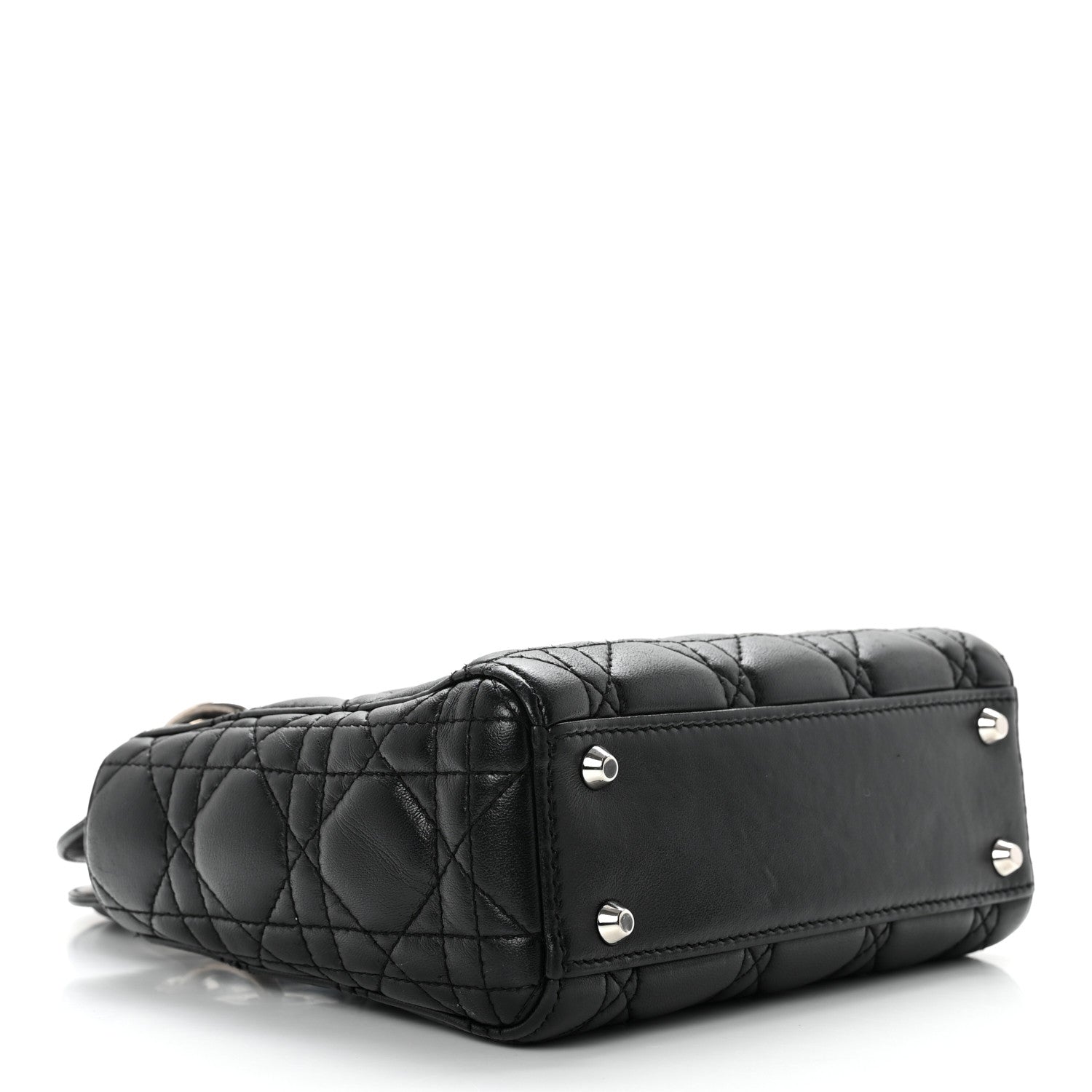 Christian Dior Lambskin Cannage Mini Lady Dior Black 4 of 13