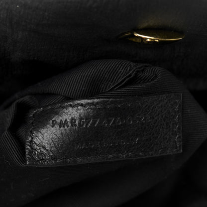 Saint Laurent Nylon Quilted Small Loulou Puffer Monogram Chain Satchel Black 7 of 10