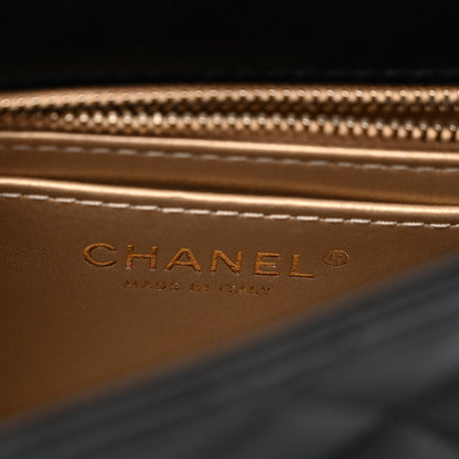 Chanel Lambskin Quilted Enamel Mini Pearl Crush Flap Black 6 of 10