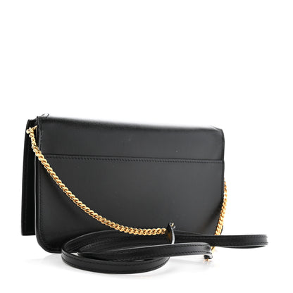 Saint Laurent Smooth Calfskin Monogram Phone Holder Crossbody Black 3 of 11