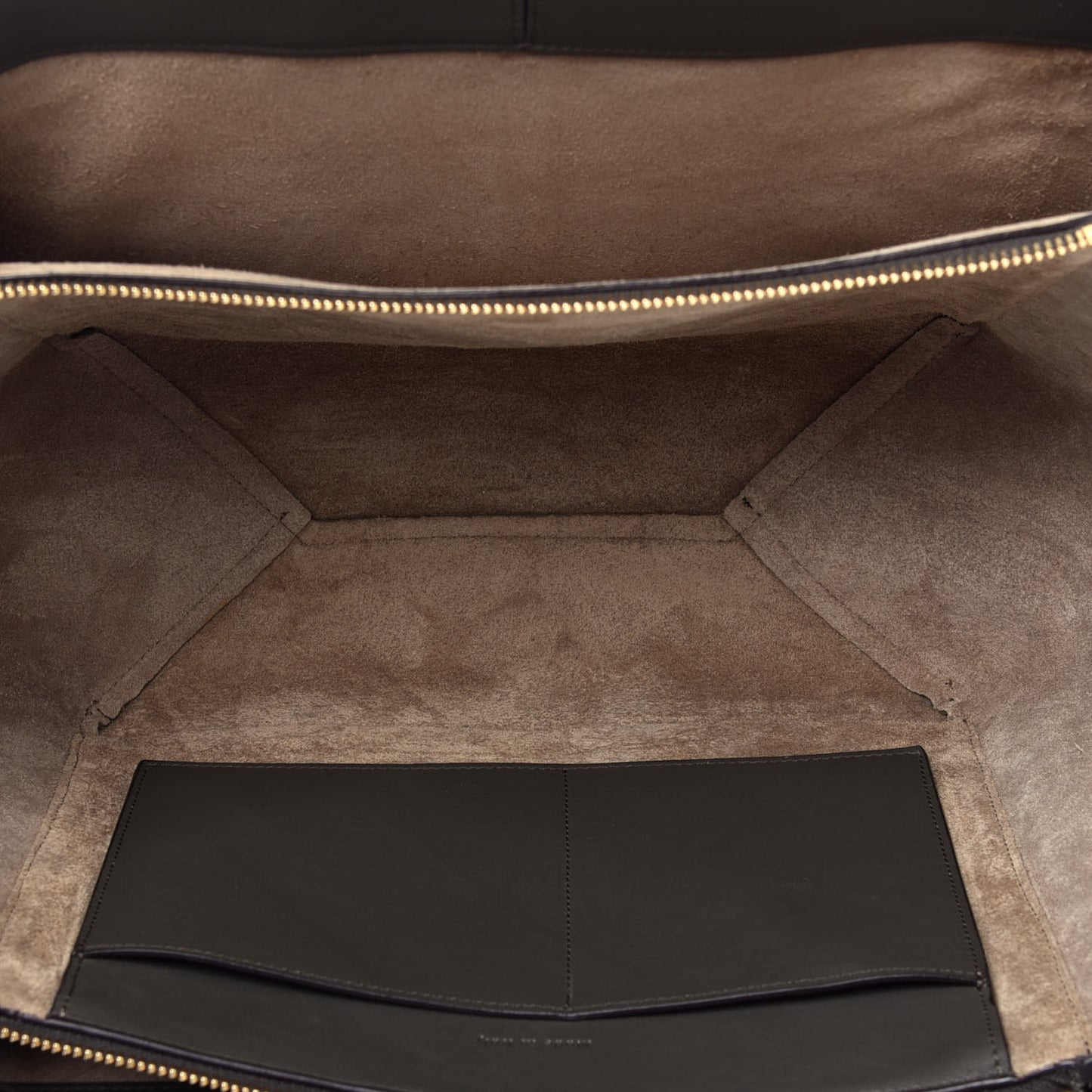 Calfskin Small Tri-Fold Shoulder Bag Anthracite