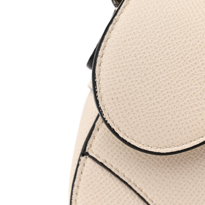 Christian Dior Grained Calfskin Mini Saddle Bag White 12 of 15