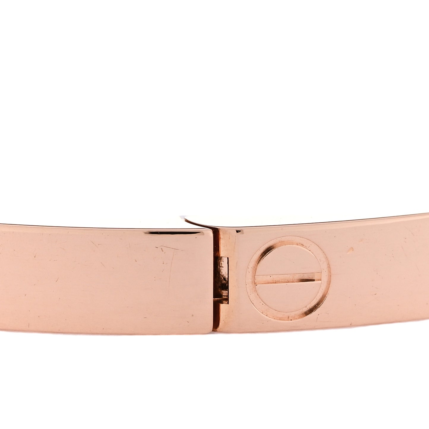 18K Pink Gold 6 Diamond Small LOVE Bracelet 16