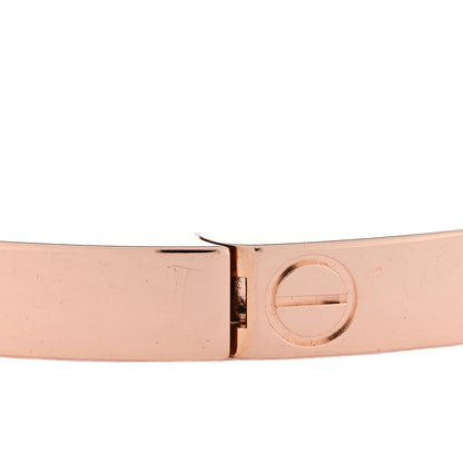 Cartier 18K Pink Gold 6 Diamond Small LOVE Bracelet 16 4 of 7