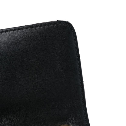 Dolce & Gabbana Lambskin Watersnake Embellished Lucia Shoulder Bag Black 10 of 11