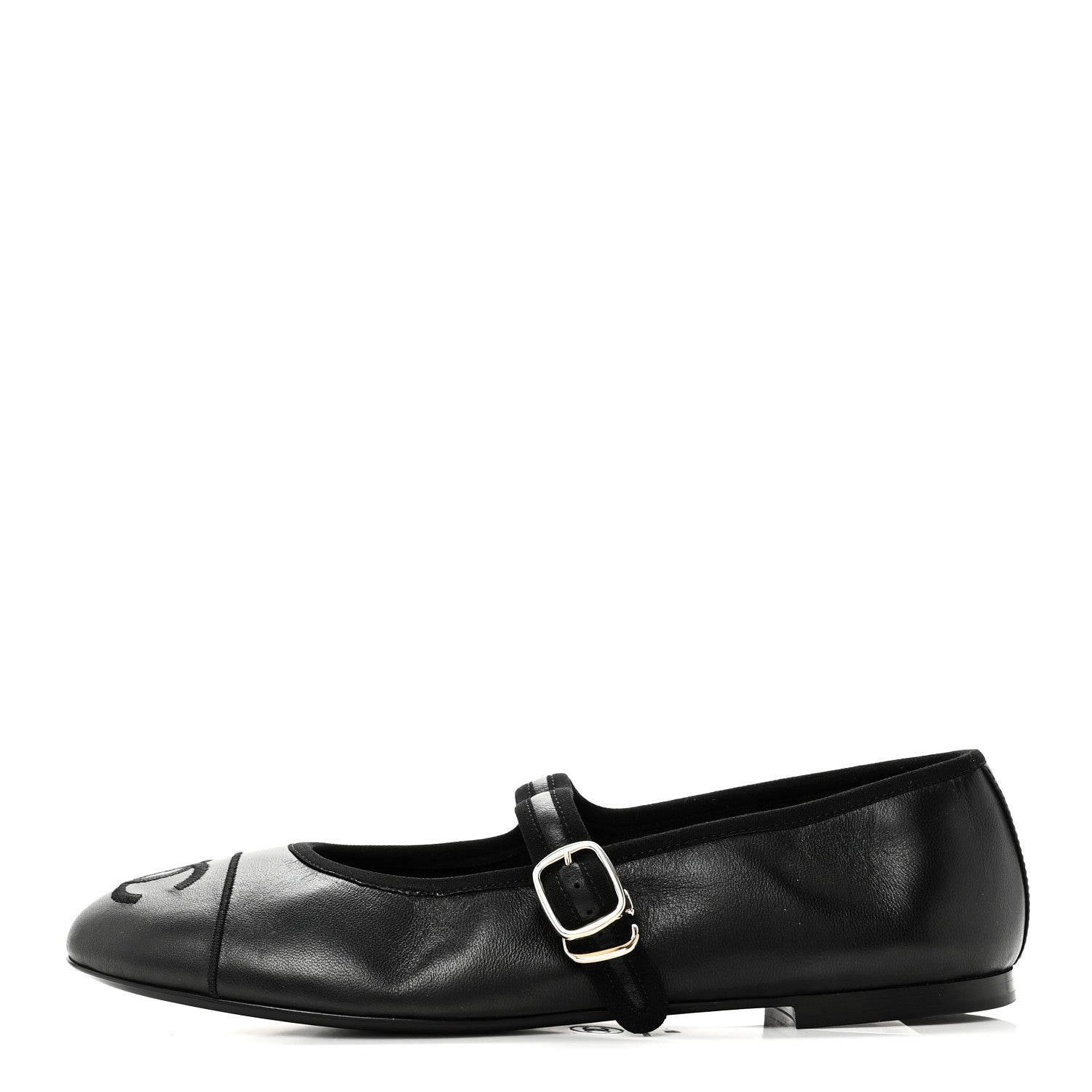 Chanel Lambskin Mary Jane Flats 40 Black 1 of 10