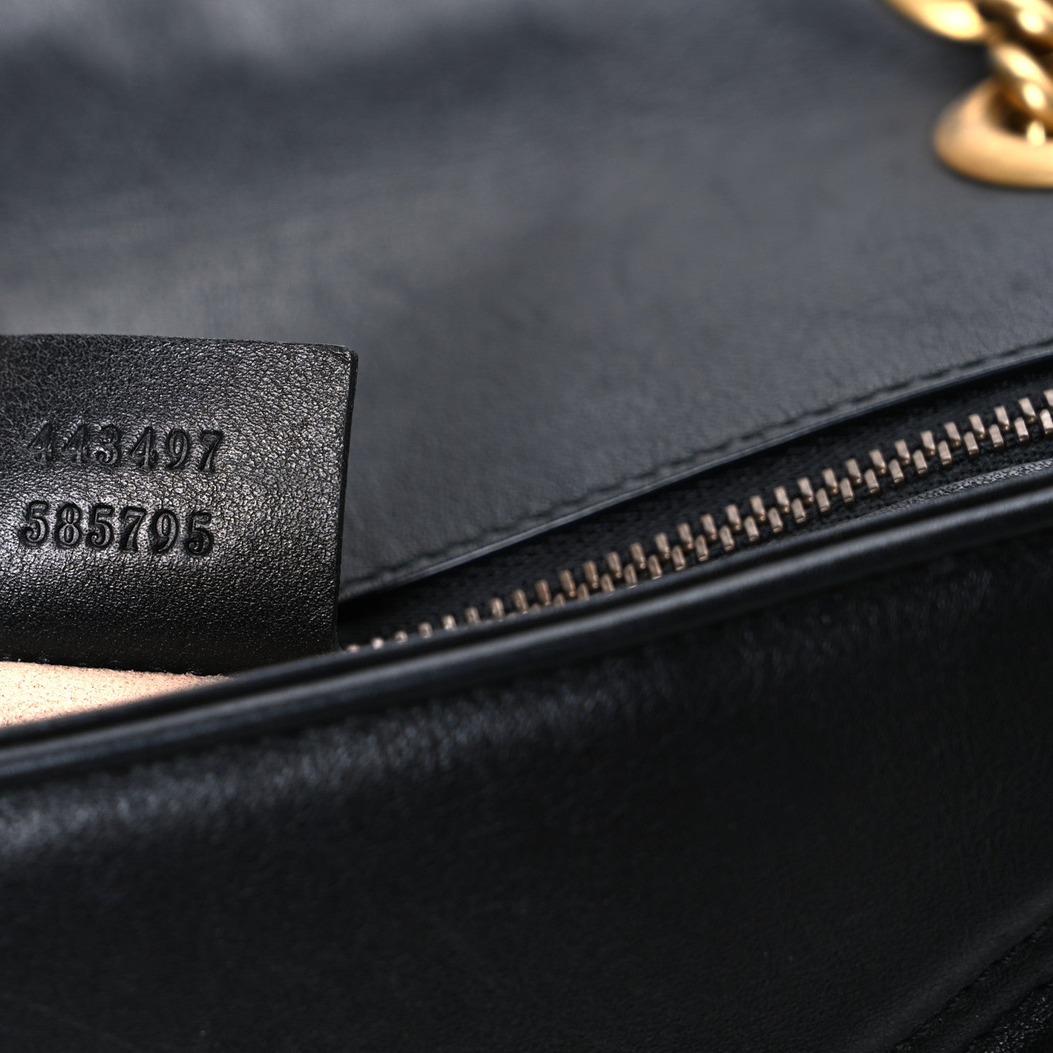 Gucci Calfskin Matelasse Small GG Marmont Shoulder Bag Black 7 of 10