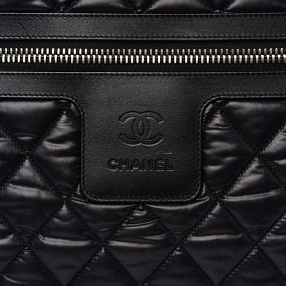 Chanel Nylon Quilted Large Coco Cocoon Tote Black 11 of 11