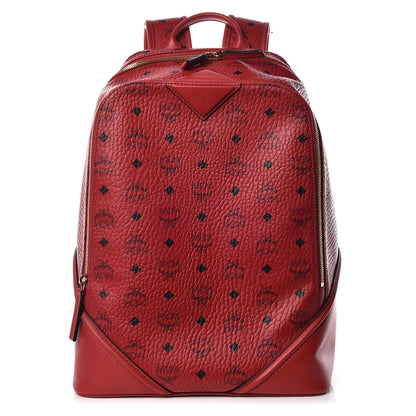 MCM Visetos Medium Duke Backpack Ruby Red 1 of 14