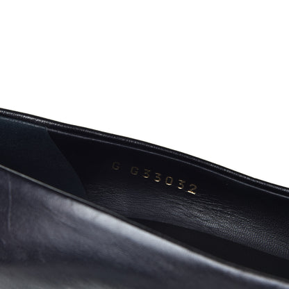 Chanel Lambskin Pearl Camellia Cap Toe Pumps 39 Black 8 of 11