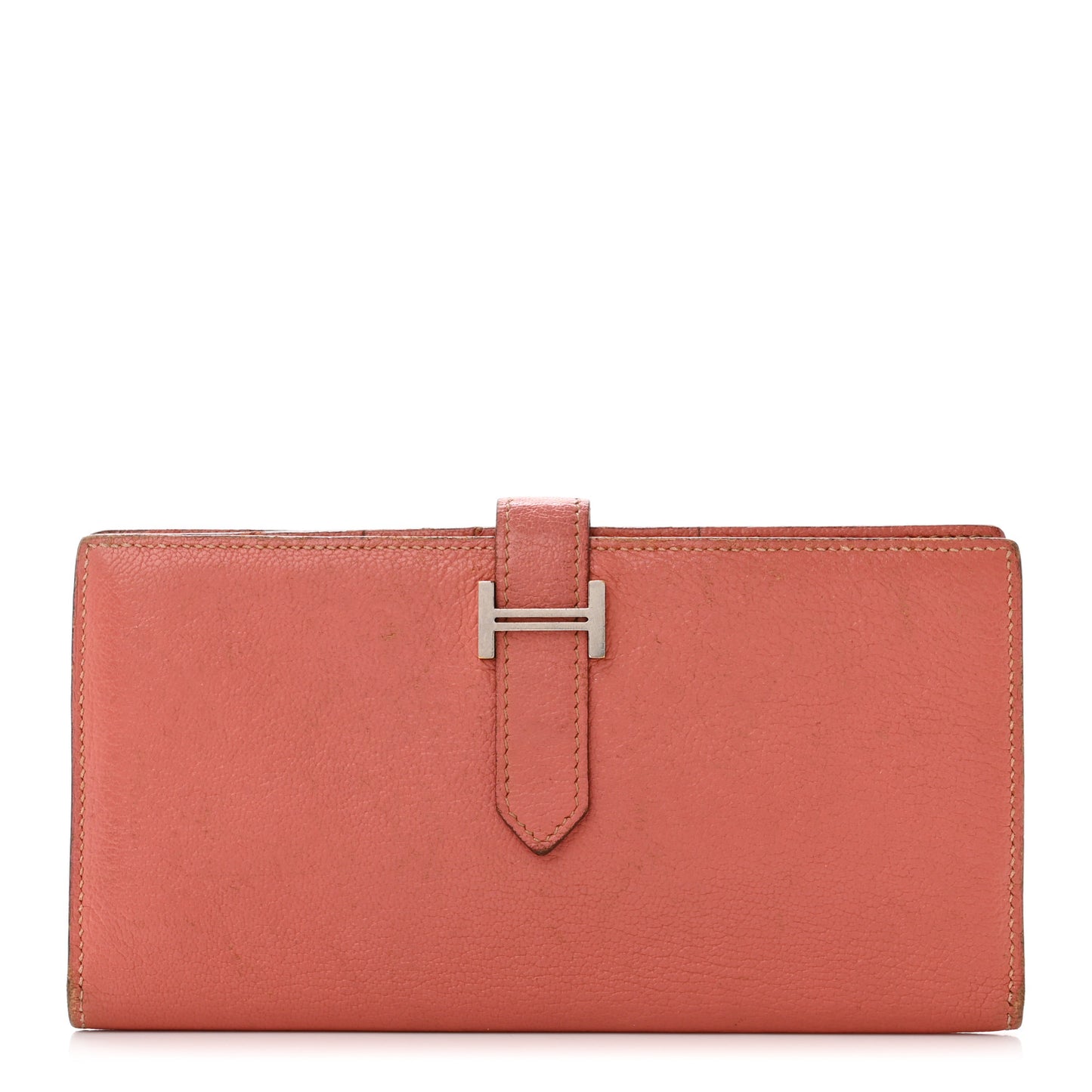 Chevre Mysore Bearn Gusset Wallet Crevette